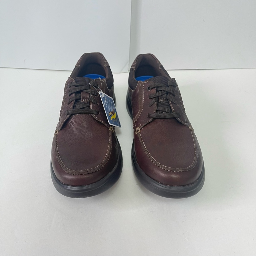 Clarks Mens Bradley Vibe Moc Toe Sneaker In Tan Tumble - New In Box -Reemoly - Picture 11 of 16